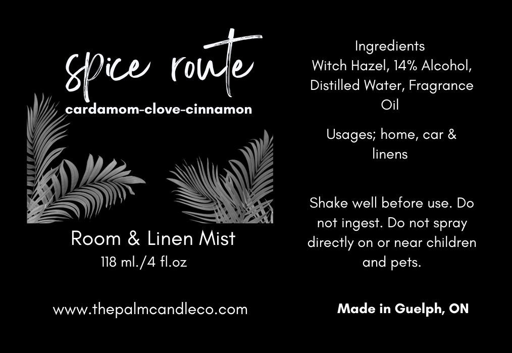 Spice Route; Room & Linen Mist